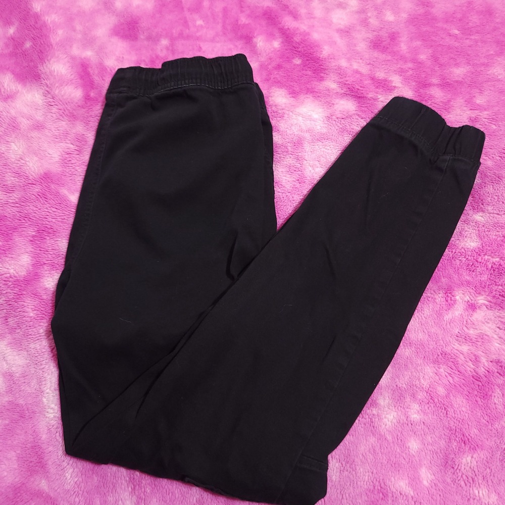 Thereabouts Pants Girls‎ L 14/16 Black Cargo Jogger Drawstring Elastic